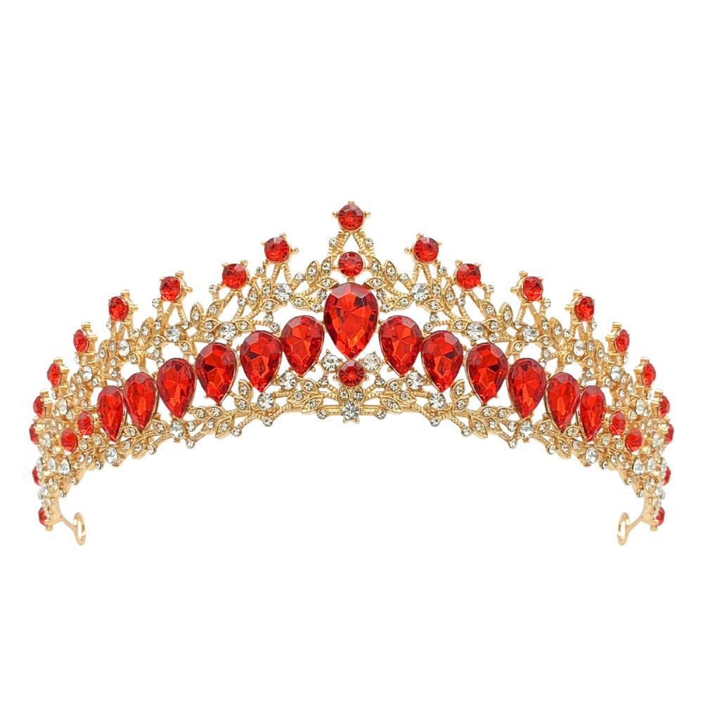 Luxury Zinc Zinc Alloy Princess Crown Shiny Bridal Headwear Trendy Girls Party Headbands  Themed Parties
