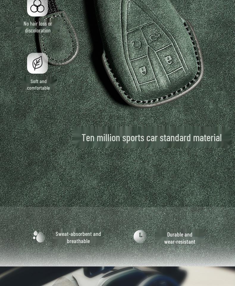 Changan CS75 Plus/CS55 Alcantara Suede Leather Car Key Protective Cover