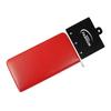 Portefeuille pour femme en synthétique rouge format horizontal chic
