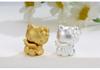 Sterling Silver 999 Cartoon Cinnamoroll and Kuromi Beaded Rope DIY Cute Loose Beads Accessories
