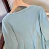 Plus Size Women V Neck Short Sleeve Slim Fit Knit Casual Cardigan Top