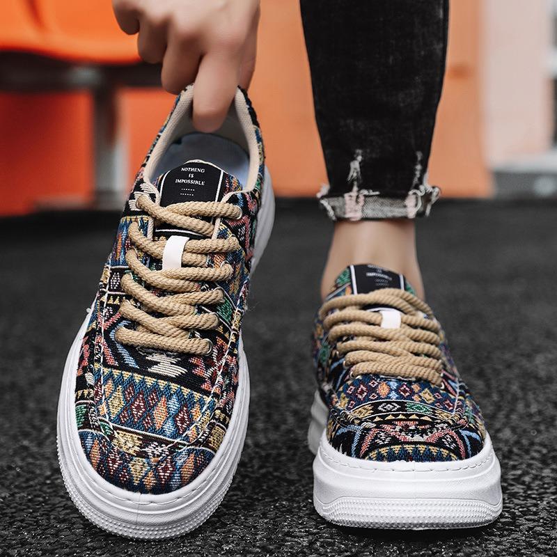 Frühling neuer Trend vielseitige atmungsaktive Herrenschuhe Outdoor-Sport- und Freizeitschuhe hoher Wert Board-Schuhe trendy