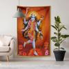Tapiz de Maa Kali de 3x5 pies Colgante de Pared de Diosa Hindú Boho Yoga Meditación Decoración del Hogar Lienzo Artístico