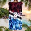West Ham United Fußball Strandtuch Weiches Mikrofaser Sommerhandtuch Schnelltrocknend Saugfähiges Handtuch für Strand Schwimmbad Reisen