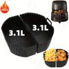 9inch Square 2-in-1 Air Fryer Silicone Liners for 6 To 7 QT Air Fryer for Philips NA230 COSORI 6.2L Air Fryers Non-Stick
