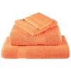 VidaXL Premium Washcloths SOLUND 2 Pieces Orange 30 X 30 Cm 600 G/m² 137371