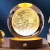3D Crystal Ball Night Light Rechargeable Battery Soft Light Multifunction Crystal Ball Lamp with