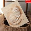 Pearl cat painting kit DIY handmade home decoration painting