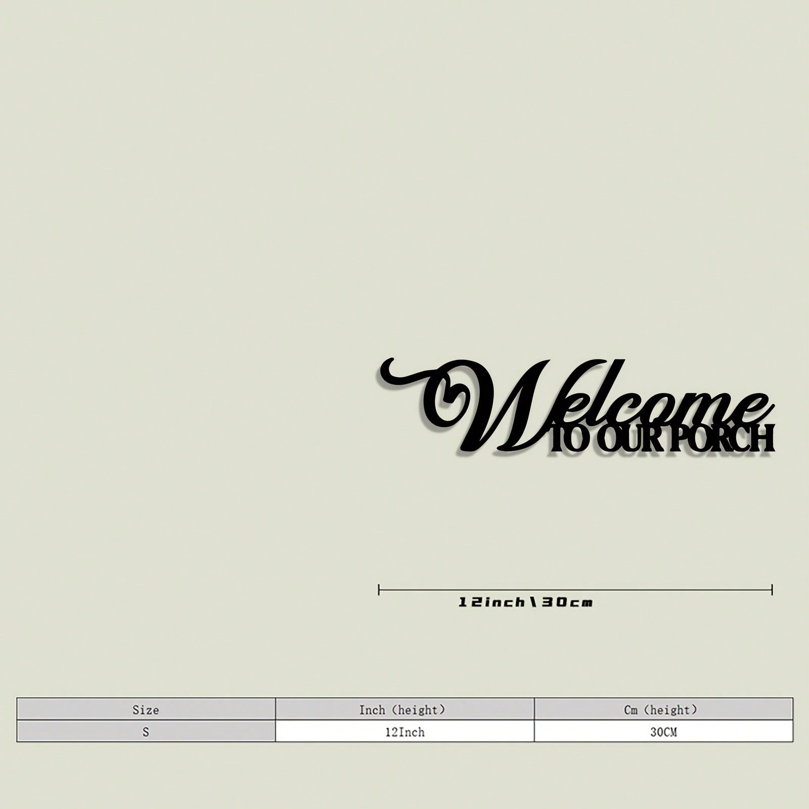 

Laser Cut Welcome Sign Rustic Wood Grain Metal Wall Art for Porch Garage Yard Durable Christmas Decoration