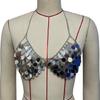 Bohemian Dance Costume Halter Bra Sequins Metal Chain Party Wear For Latin Dance Club Or Vacation Wear