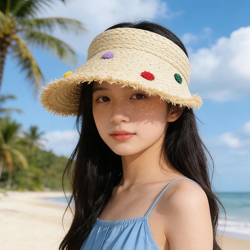 Womens Wicker Sun Hat With Wide Brim And Adjustable Fit For Beach Holidays