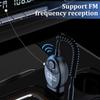 Wireless FM Transmitter Bluetooth 5.3 Car Audio Transmitter USB Powered Bluetooth Audio Receiver MP3 Player Car Kit Handsfree
