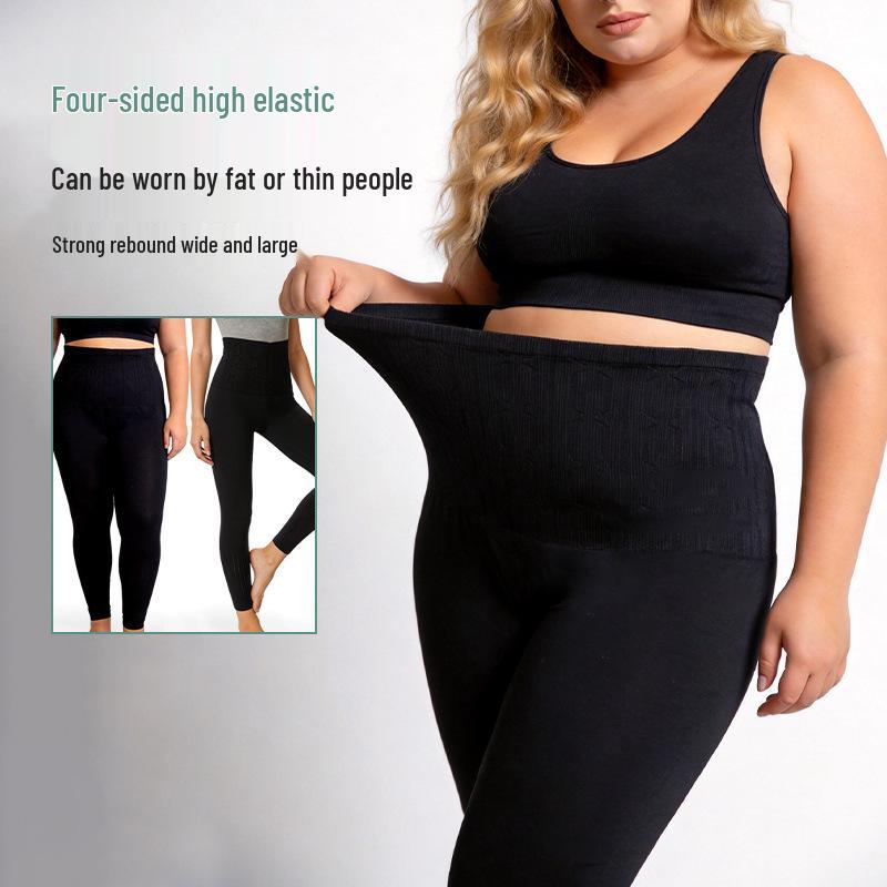 

Women s High-Waisted Tummy-Control Jacquard Leggings, Stretchy Slimming, Butt-Lifting, for Spring/Autumn. S/195g