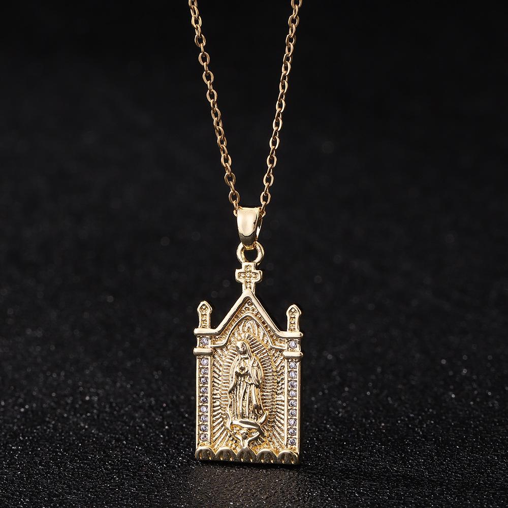 

Fashion Micro-Set Multi- Zircon Necklace Pendant Jewelry For Women