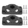ABS Plastic Rod Holder Mount Base Slide Rail Accessories for Kayak Canoe Inflatable Boat
