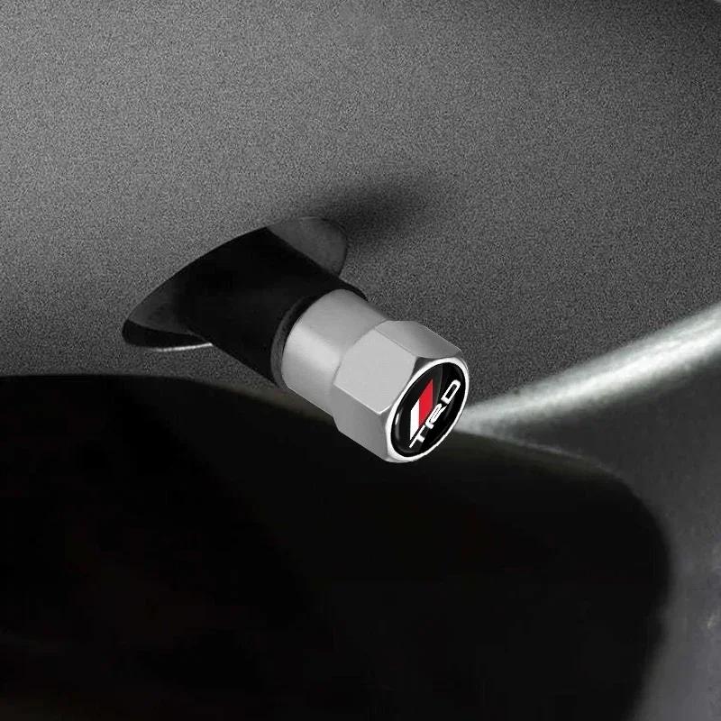Car Tyre Hexagonal Valve Stem Cover Dust Caps Accessories For Toyota TRD RAV4 Avensis Yaris Levin Crown Vios Sienna Corolla