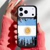 Argentina Flag soft Phone Case for iPhone 17 16 15 14 13 Pro Max Back Cover for 12 11 Pro Coque