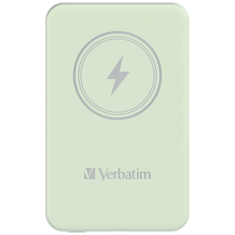 Verbatim Powerbank Indukcyjny `N` Go 15W5000Mah Wireless Magnetic Zielony/Green 32241