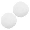 2Pcs Large White Polyester Pom Poms 15Cm Soft Craft Balls for DIY Snowman Christmas Decor Indoor Outdoor Holiday Decoration