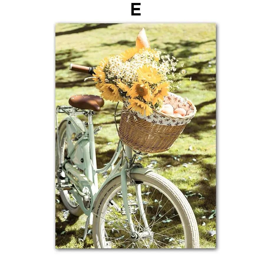 

Весенний подсолнух, ветряная мельница, фермерский дом, сельское растение, цветок, настенная живопись на холсте, желтый постер, идеально подходит для гостиной 30x40cm No Framed