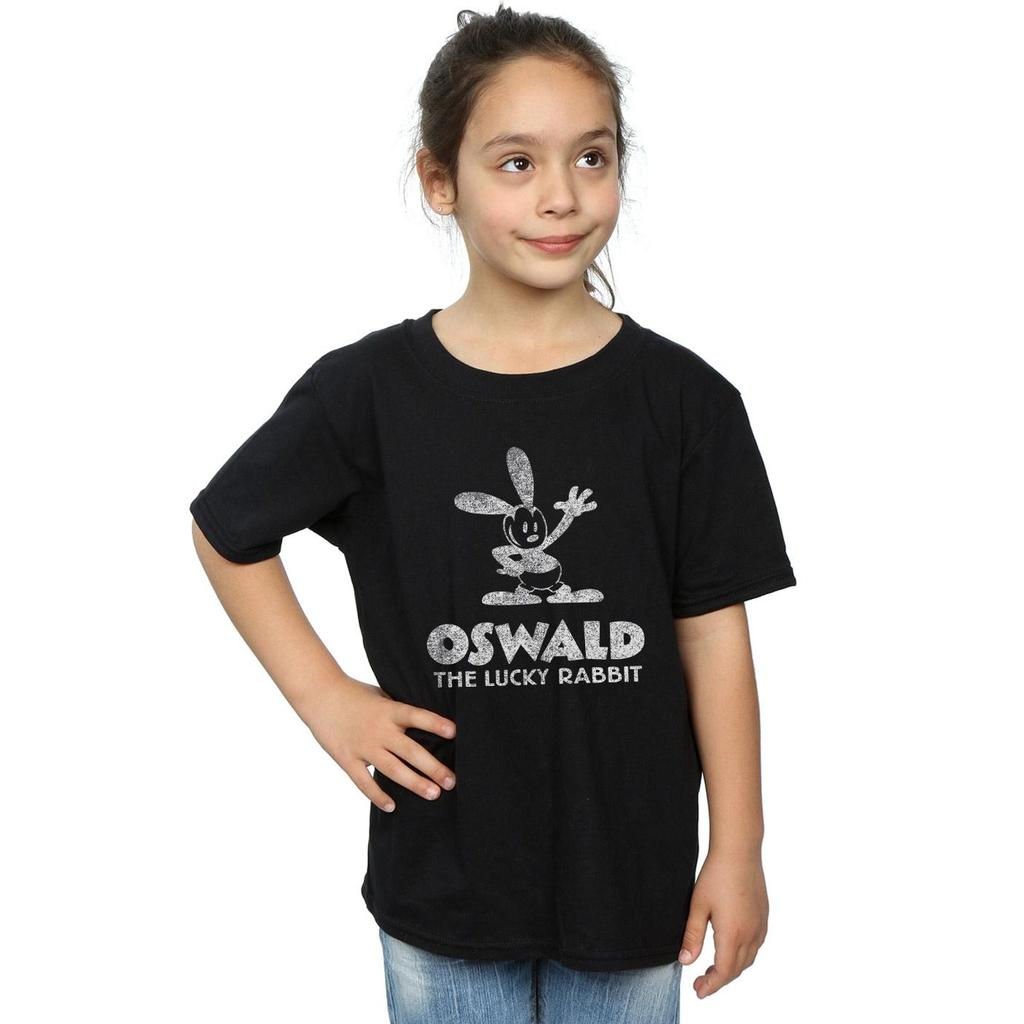 Disney Mädchen-T-Shirt aus Baumwolle mit Oswald-Logo