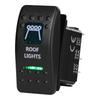 12V/24V Marine Rocker Switch Green LED SPST ON-OFF DPDT ON-OFF-ON Momentary Toggle for 4x4 Off-Road RZR ATV ARB Carling Style