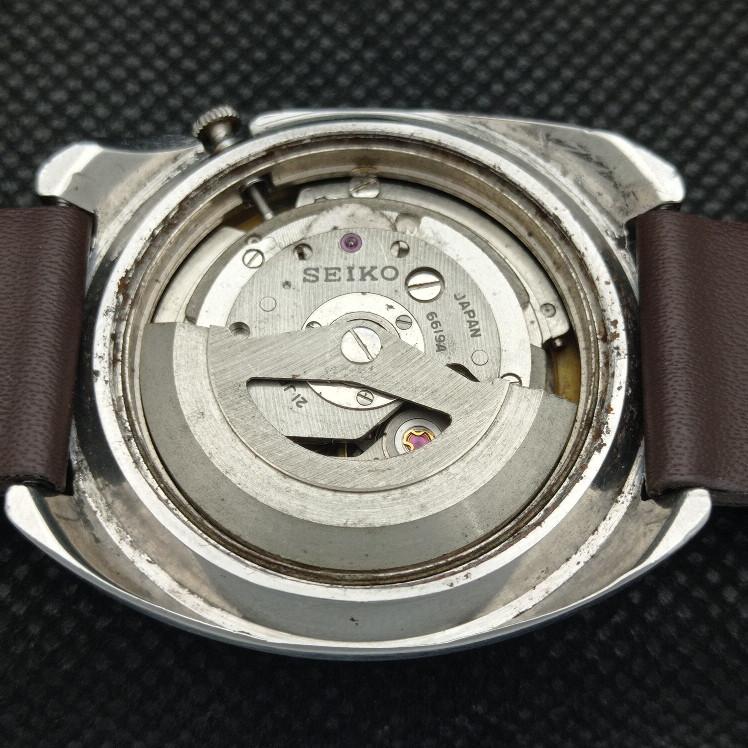 UŻYWANY RZADKI WINTAGE SEIKO 5 AUTO 6619A JAPOŃSKI MĘSKI ORYGINALNY ZEGAREK Z TARCZĄ a413529-2 SKU621b-a413529