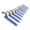 9PCS Set Coilover Spanner S2 Tool Steel C Shape ER Nut Shock Spanner Hook Wrench for Vehicles