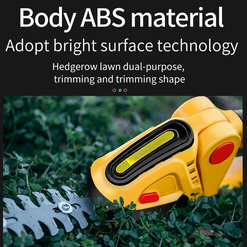 24V 2 In 1 Cordless Electric Grass Hedge Trimmer Lawn Mower Battery Rechargeable Shear Hedger Motor Garden Portable Power Tools