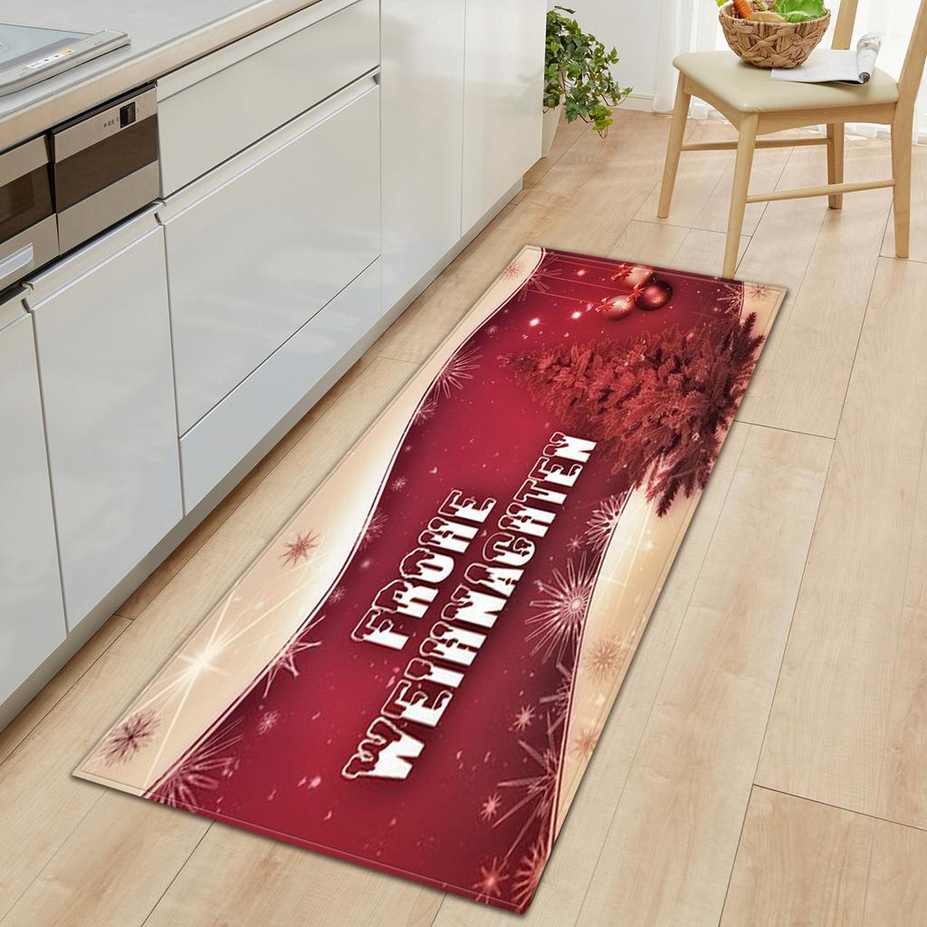 Christmas Kitchen Sand Carpet Doormat Long Floor Mat