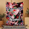 Custom Name Personalized Club Deportivo Guadalajara Print Blanket, Home Decor, Bedroom, Sofa, Camping, Couch, Gifts for Birthday ChristmasEnthusiasts