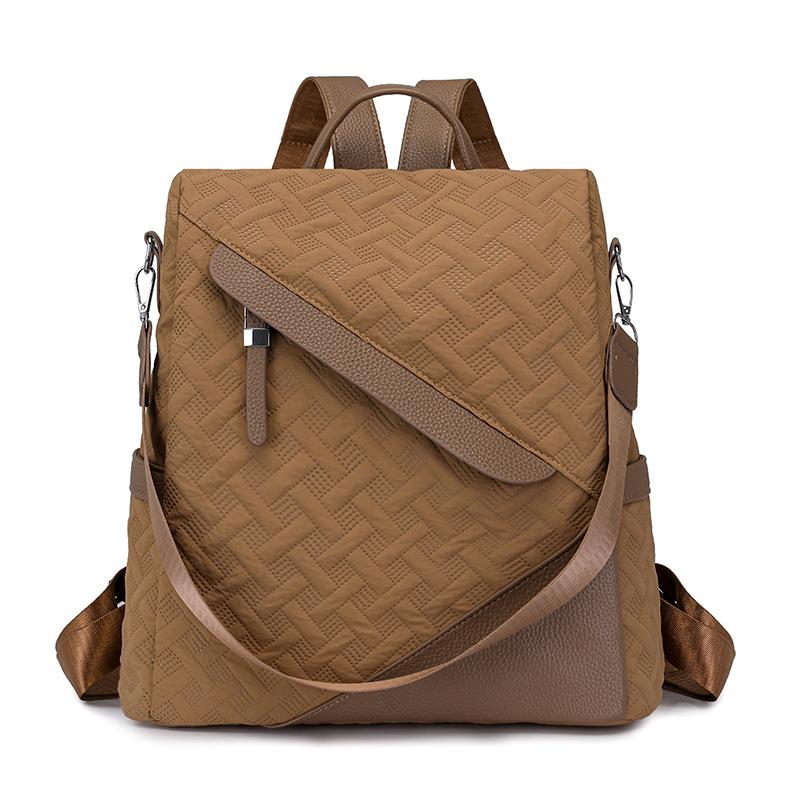 Женский рюкзак против кражи, дорожный рюкзак, студенческий школьный рюкзак коричневый