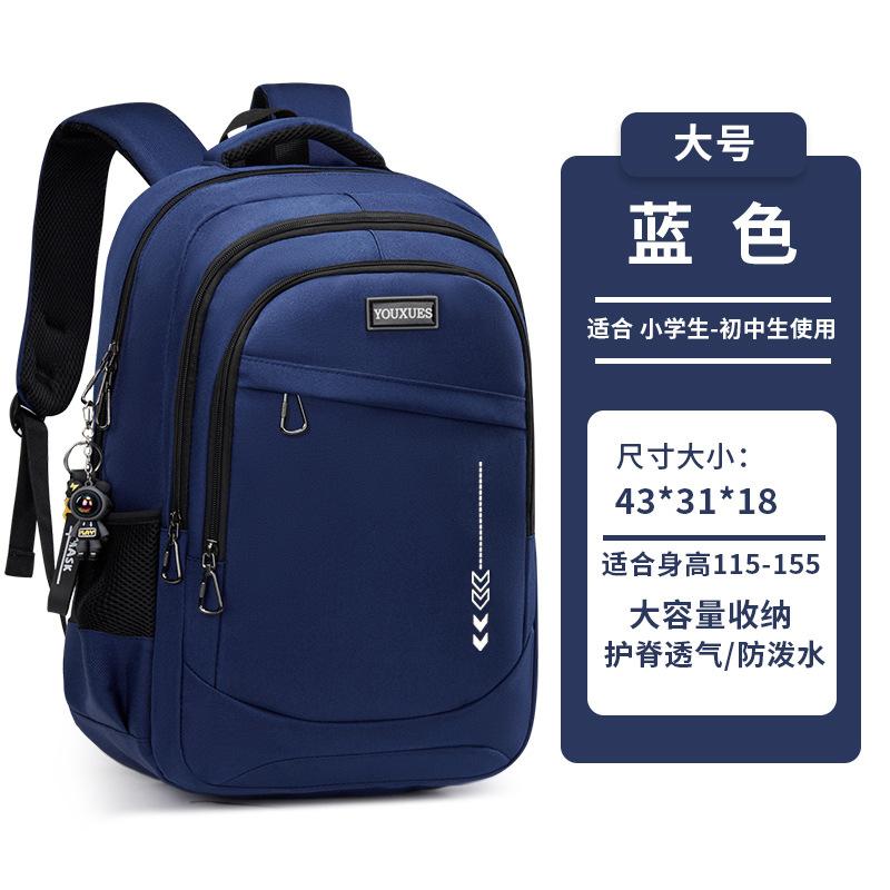 Camouflage Blue Backpack - Lightweight Water-Resistant Daypack for Teen Boys, Large Capacity School Bag for Outdoor Study