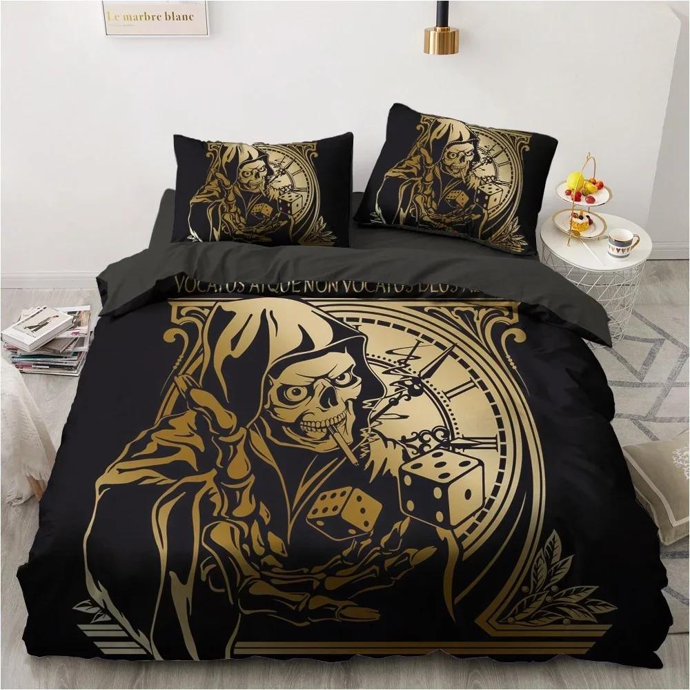 3D Black Cat Bedding Sets  King Queen Full Single 200x200 Bed Linen Gold Design 3D Printed Duvet Cover Set for Teens Women