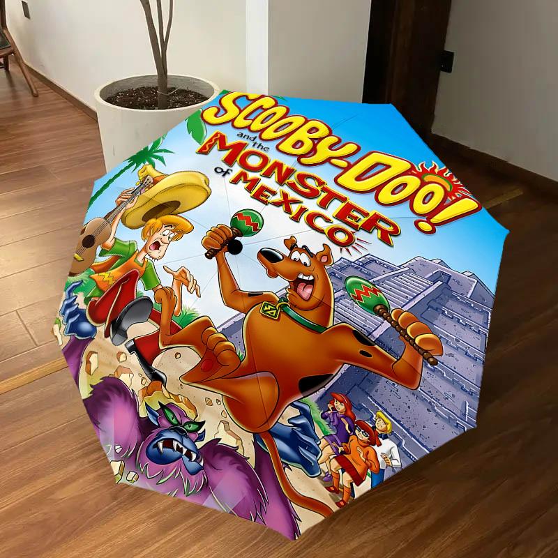 1PC Scooby-Doo Mexico Umbrella-8-Rib Reinforced, Automatic Open, Lightweight & Durable, Cute Fashion Accessory for Outdoor, D2639