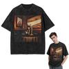 Koszulki Streetwear Hip Hop Raper Drake Take Care Album Sprana Koszulka Krótki Rękaw Koszulka Hip Hop Topy Koszulki dla Mężczyzn Kobiet