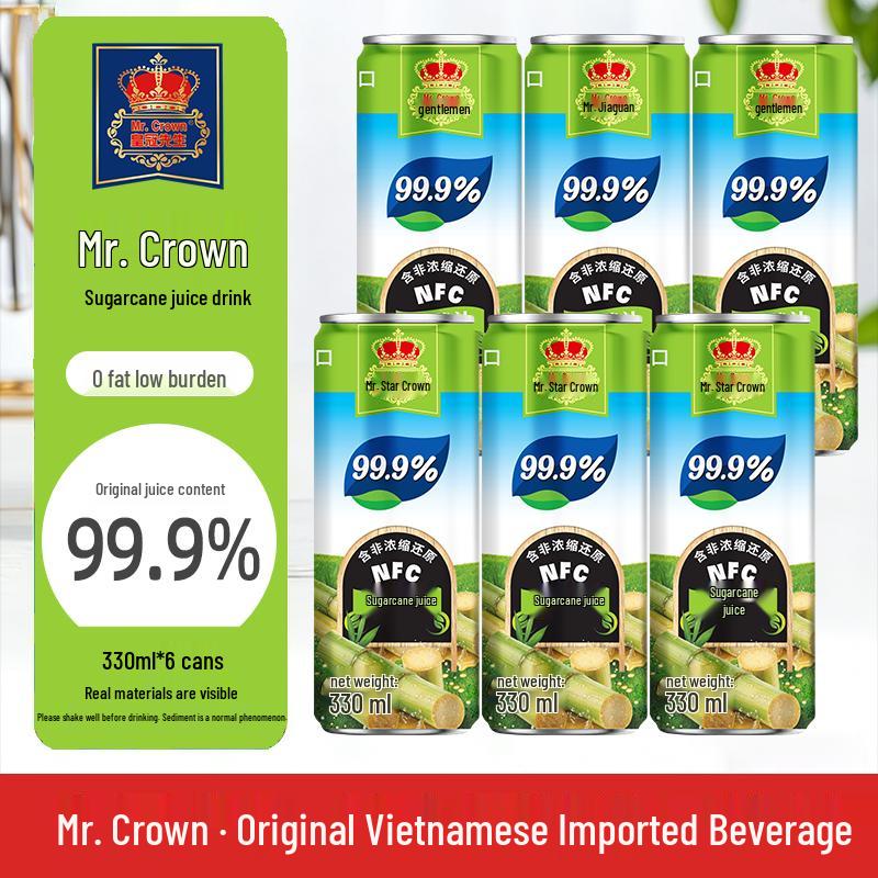 Crown Mr. 99% Fruit Juice Drink 330ml (6 Cans)