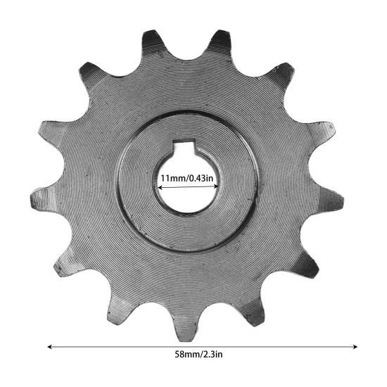 420 13T Tooth Sprocket Electrical Machinery Pinion Gear for MY1016Z2 MY1016Z3 MY1018 Bike Motor 