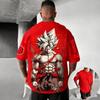 Sommer Dragon Ball 40. Jubiläum Anime Wukong Druck 3D Blume Mode T-Shirt Große Größen Streetwear Unisex