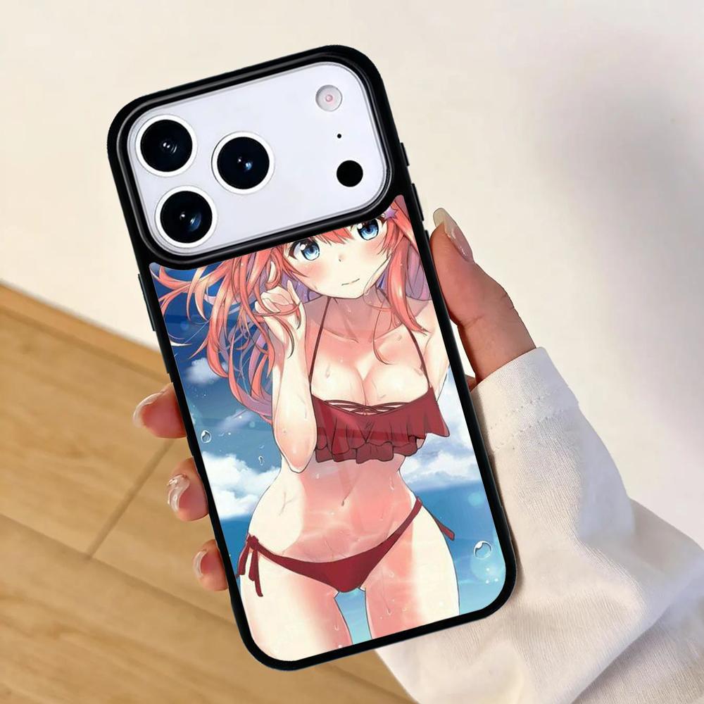 Anime Summer Bikini Girls Mobile Phone Case for IPhone 17 AIR 16pro Max 15 14 13 12 11 Bumper Cover