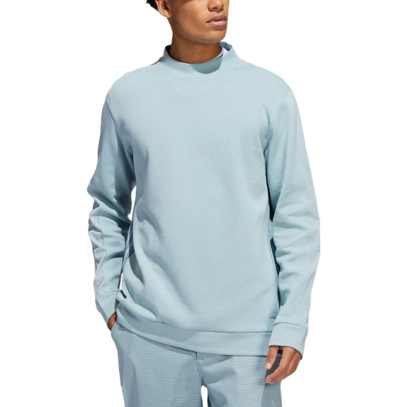 Adidas Casual Long Sleeve Sweatshirt Men Tops Blue HA0593