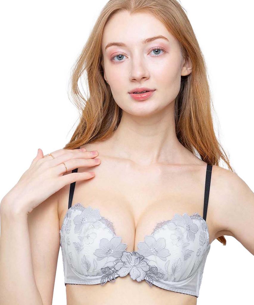 Amphi Hold Day GY with a High Underarm Design for a Fuller Bust and a Slimmer Fits Up To a G Bra, BYJ396, Women's, G75, Back. Cup.