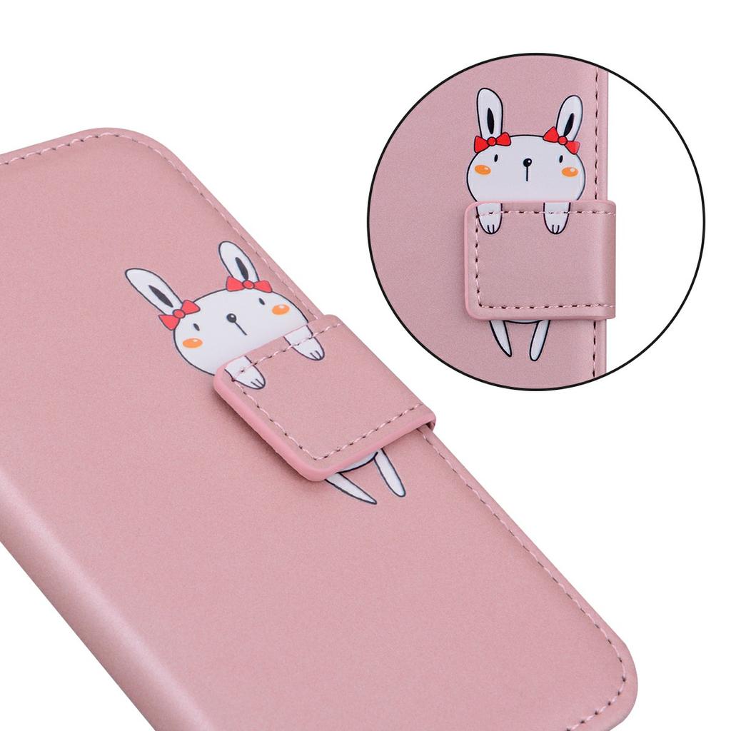 For iPhone 16 Pro Max Case Cartoon Pattern Wallet Leather Phone Cover