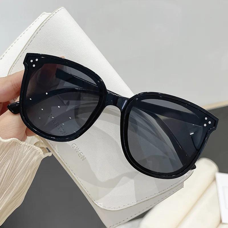 Anti Ultraviolet Sun Glasses For Men Women Eyewear Uv400 Sunglasses For Unisex Personality Trend Black Square Frame Glasses