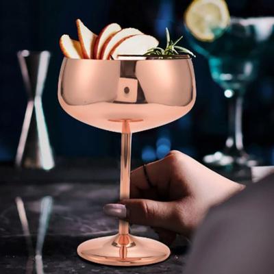 Vintage 450ml Roestvrijstalen Cocktailglas Roestvrij Onbreekbaar Kelk Valbestendig Brede Mond Wijnglas Bar