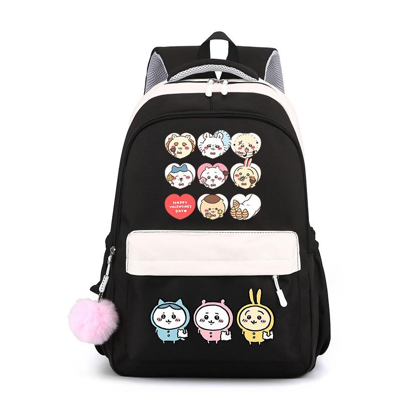 Jiyika wow cute expression bag schoolbag junior high school student backpack men and women lightweight new backpack