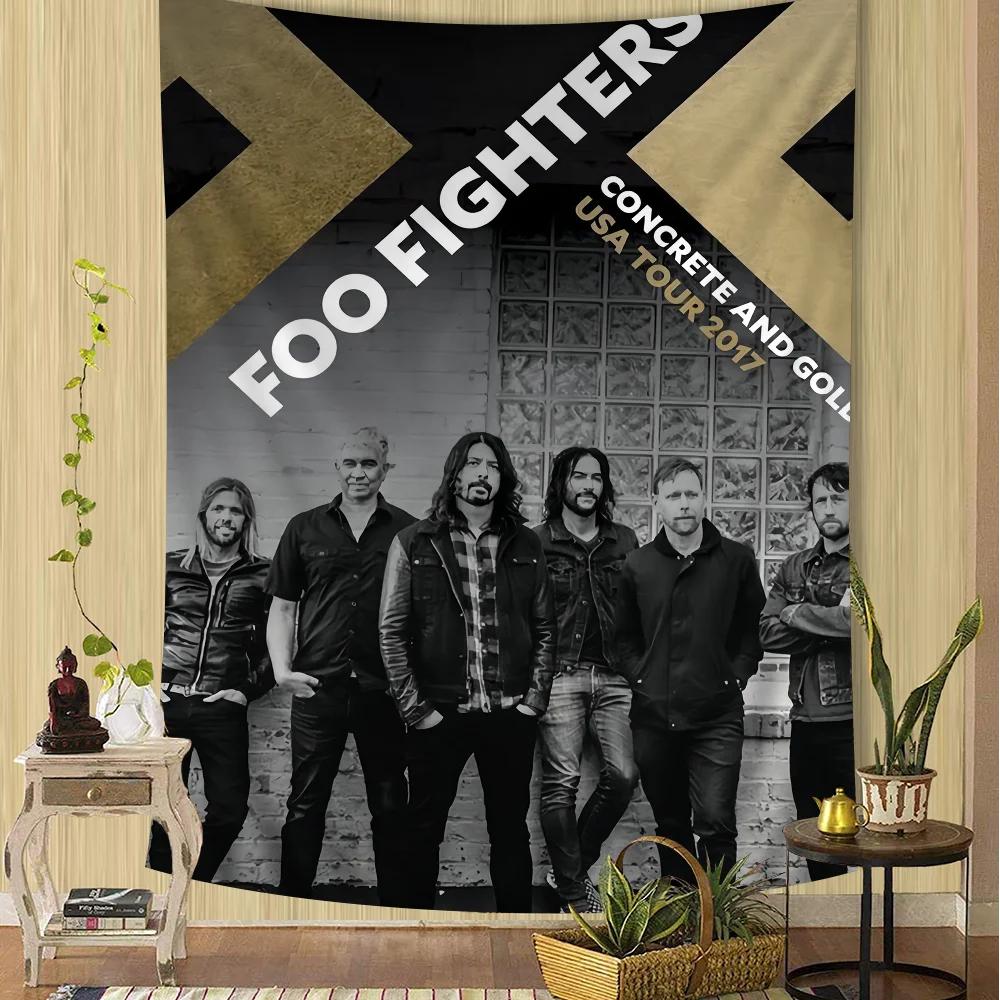 Foo Fighters Band Tapestry Art Printing Japanese Wall Tapestry Anime Wall Hanging Home Decor