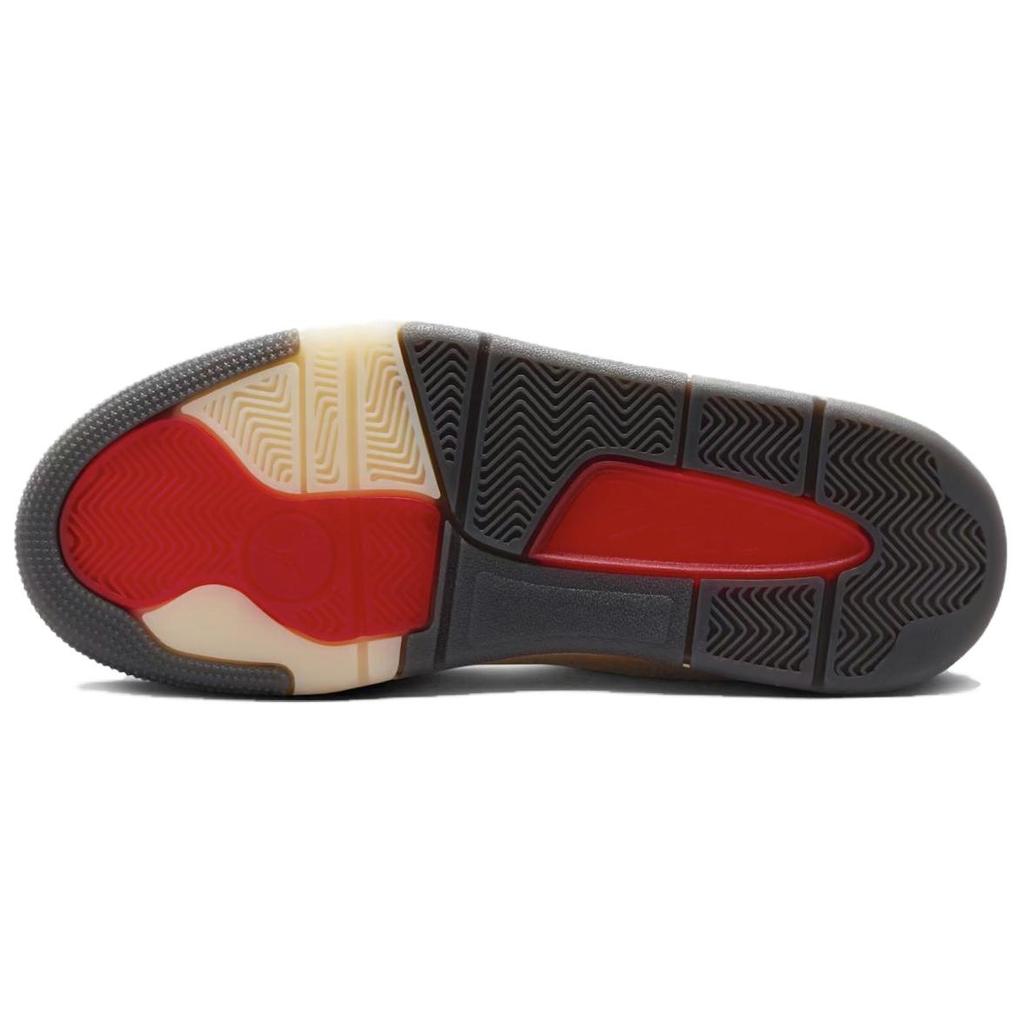 Air Jordan Who Decides War X  Jordan Flight Court The World Is Your Court - Crèpe Women Sneakers Cream Coconut-Milk Varsity-Red HQ2958-100