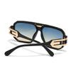 Esportazione Transfrontaliera Nuovi Occhiali da Sole da Uomo Moderni Retro con Montatura Grande Stile Ins Street Style Marca Grande Inchiostro