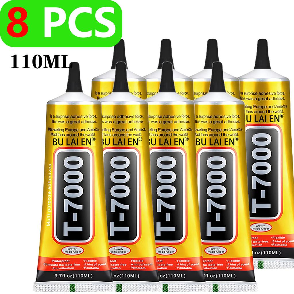 B7000/T7000 Adhesive for Mobile Phones, Metal, Plastic, and Jewelry – 15/110 Ml Waterproof Transparent/Black Repair Kit